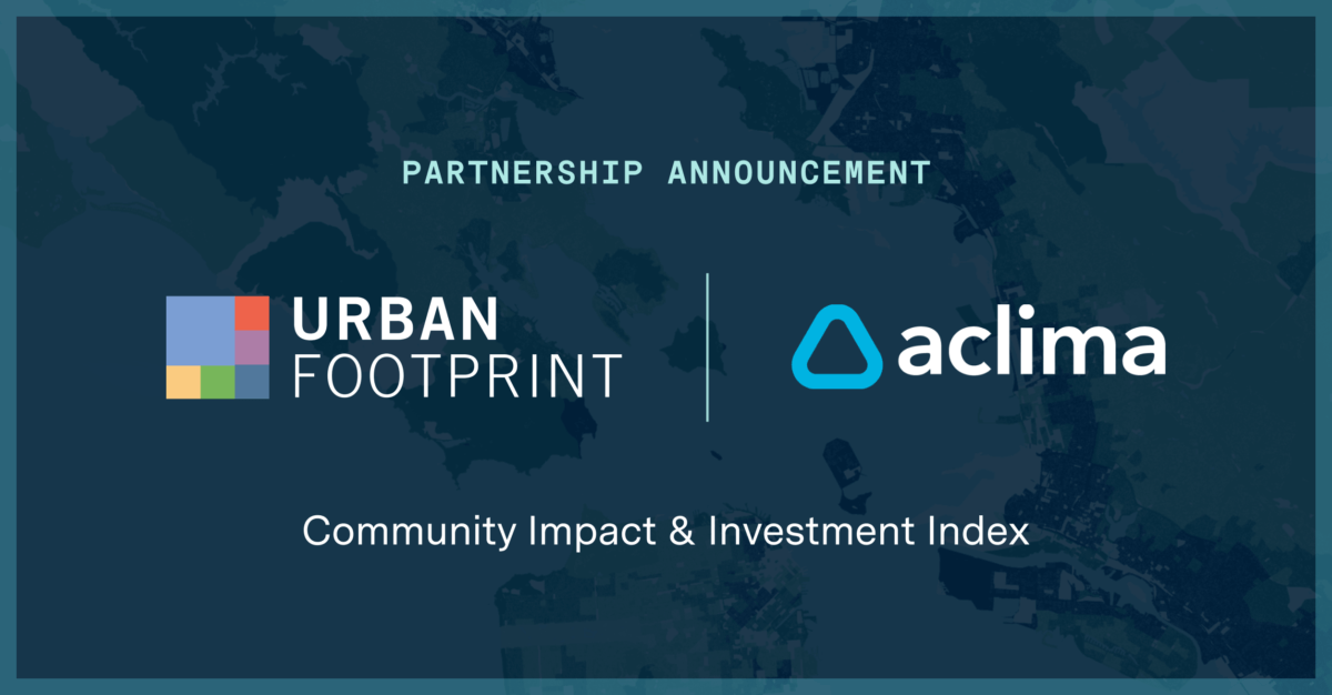Partnership announcement: UrbanFootprint and Aclima