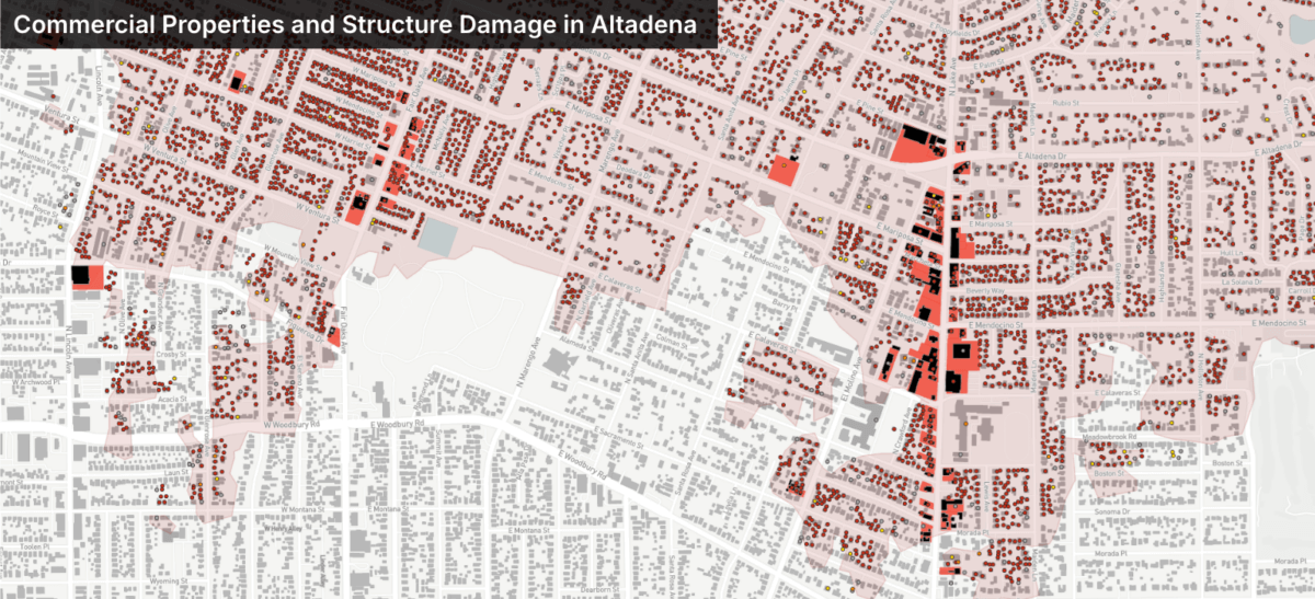 Commercial Property Impacts in Altadena